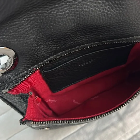 Hammitt Montana Rev Small Black Crossbody Bag with Metal Studs - Picture 9 of 12